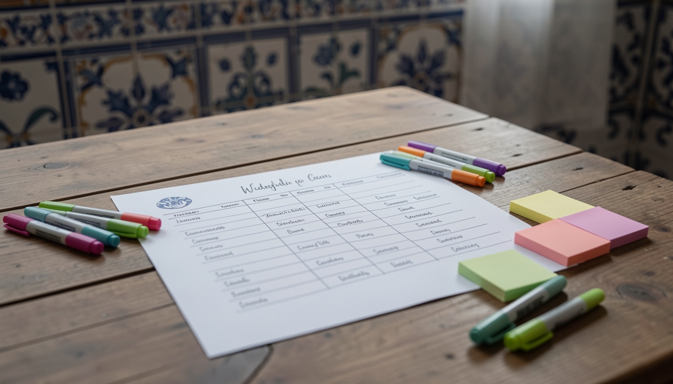 Cómo hacer un seating plan de boda que funcione (y no genere drama)